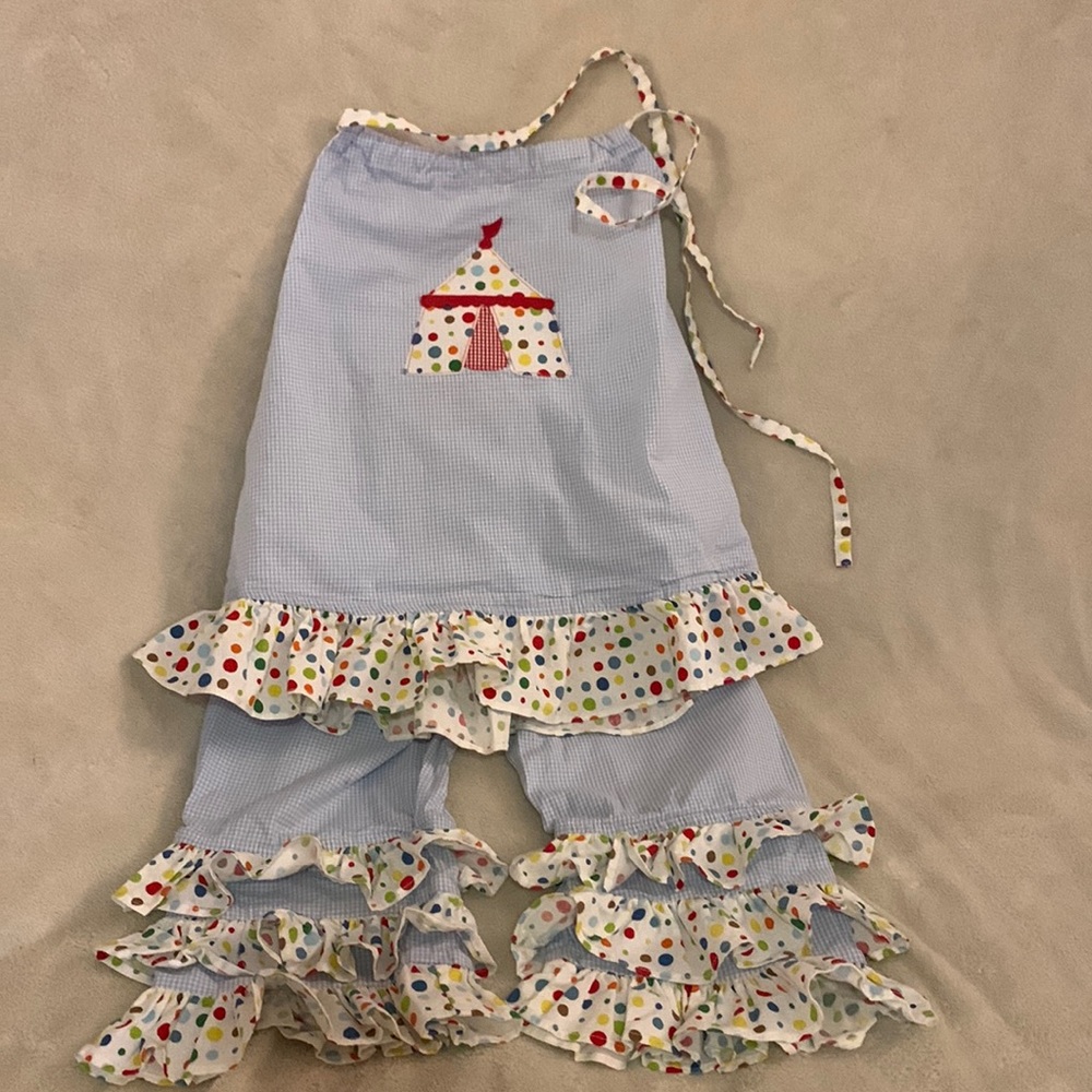 2pc shirt and pants Hannah Kate circus 5T